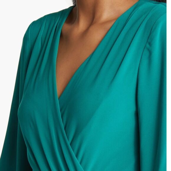 ELIZA J WRAP LOOK LONG SLEEVE DRESS - Picture 5 of 8